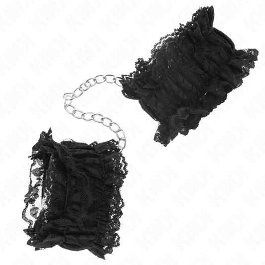 KINK - LACE ELASTIC WRIST RESTRAINTS NEGRO - Kink&Play