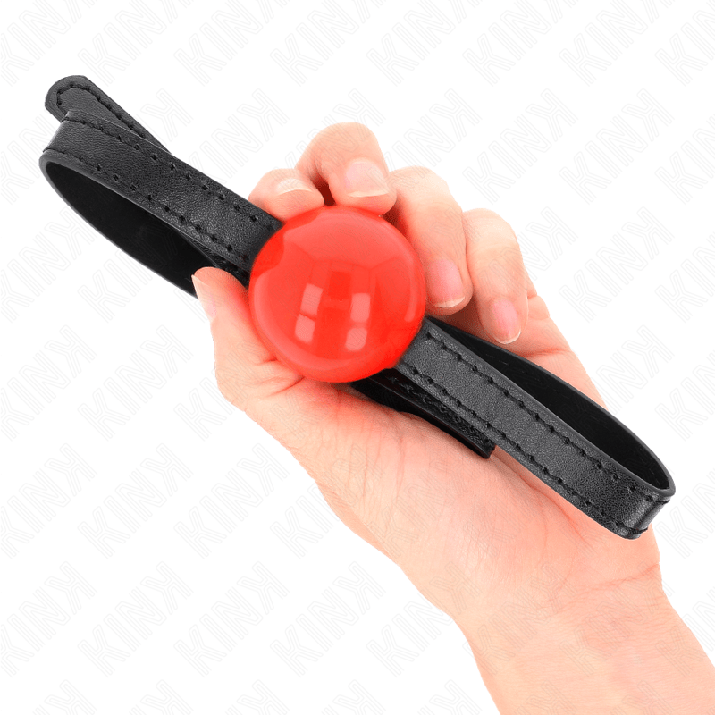 KINK - RED SINGLE SOLID BALL 4 CM GAG 65 x 1.5 CM - Kink&Play