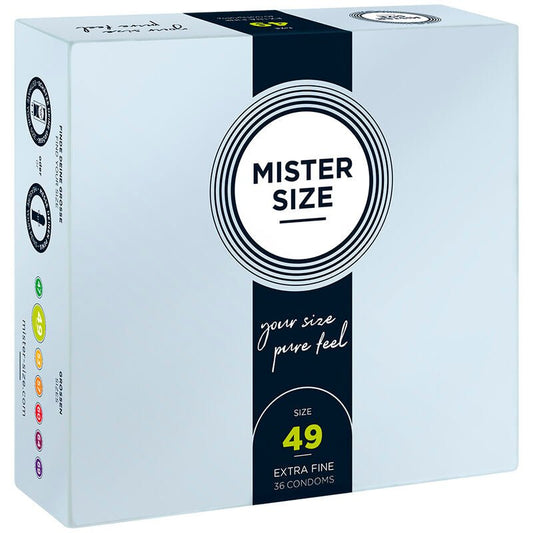 MISTER SIZE - CONDOM SIZE S 49 MM (36 UNITS) - Kink&Play