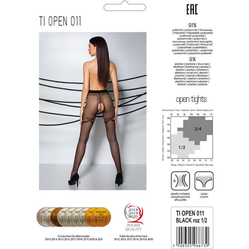 PASSION - TIOPEN 011 BLACK TIGHTS 1/2 20 DEN - Kink&Play