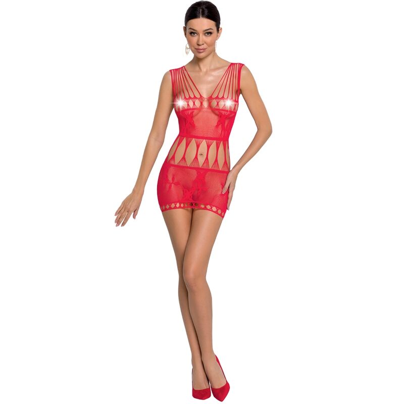 PASSION - WOMAN BS090 RED BODYSTOCKING ONE SIZE - Kink&Play