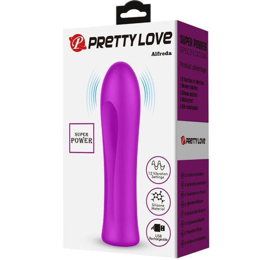 PRETTY LOVE - ALFREDA SUPER POWER VIBRATOR VIOLET - Kink&Play