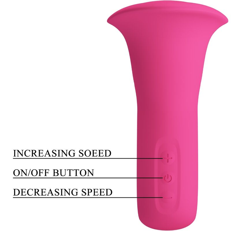 PRETTY LOVE - CLYDE ORAL VIBRATOR VIBRATING TONGUE 12 VIBRATIONS PINK - Kink&Play
