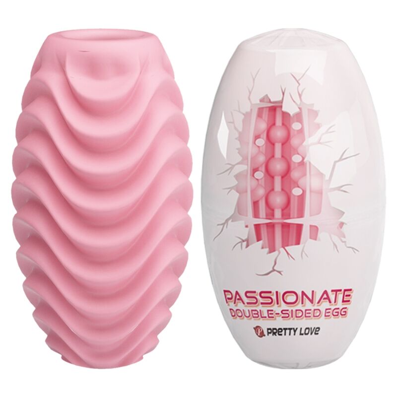 PRETTY LOVE - PINK DOUBLE SIDED MASTURBATOR EGG - Kink&Play