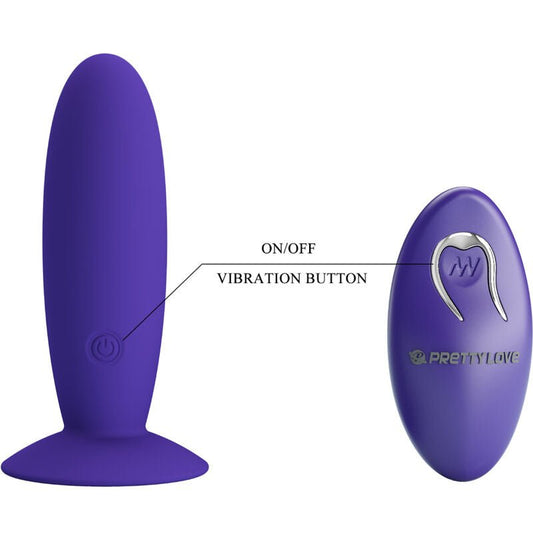 PRETTY LOVE - YOUTH PLUG ANAL VIBRATOR REMOTE CONTROL VIOLET - Kink&Play