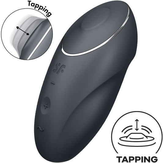 SATISFYER - TAP & CLIMAX 1 LAY - ON VIBRATOR RED - Kink&Play
