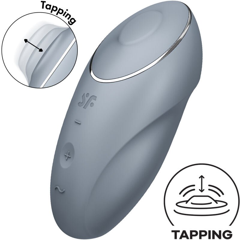 SATISFYER - TAP & CLIMAX 1 LAY - ON VIBRATOR RED - Kink&Play