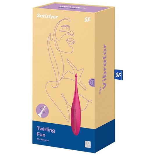 SATISFYER - TWIRLING FUN TIP VIBRATOR PINK - Kink&Play