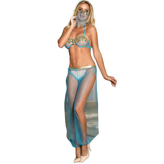 SUBBLIME - INDIA STYLE BLUE LINGERIE SET S/M - Kink&Play