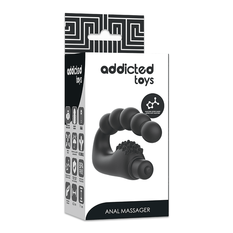 ADDICTED TOYS - ANAL MASSAGER PROSTATIC WITH VIBRATION - Kink&Play