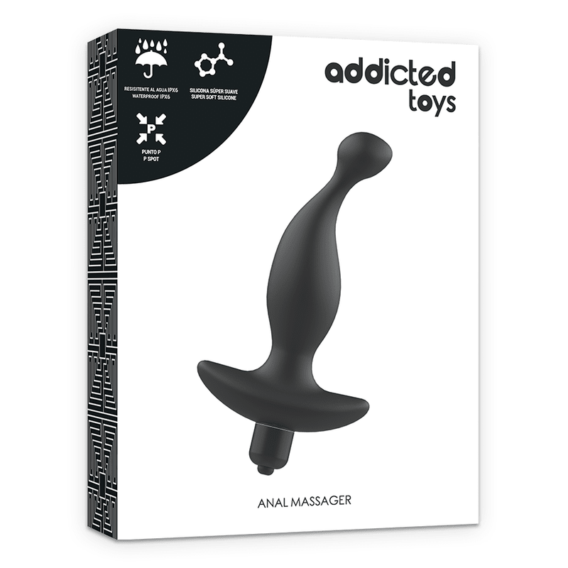 ADDICTED TOYS - ANAL MASSAGER WITH BLACK VIBRATIONMODEL 1 - Kink&Play