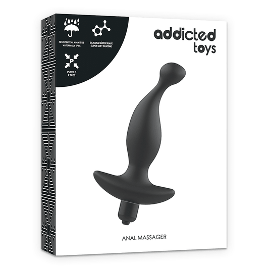 ADDICTED TOYS - ANAL MASSAGER WITH BLACK VIBRATIONMODEL 1 - Kink&Play