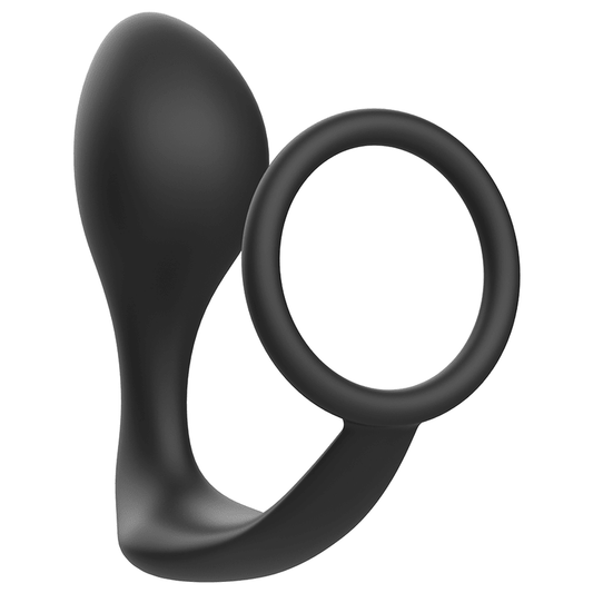 ADDICTED TOYS - ANAL PLUG WITH BLACK SILICONE RING - Kink&Play
