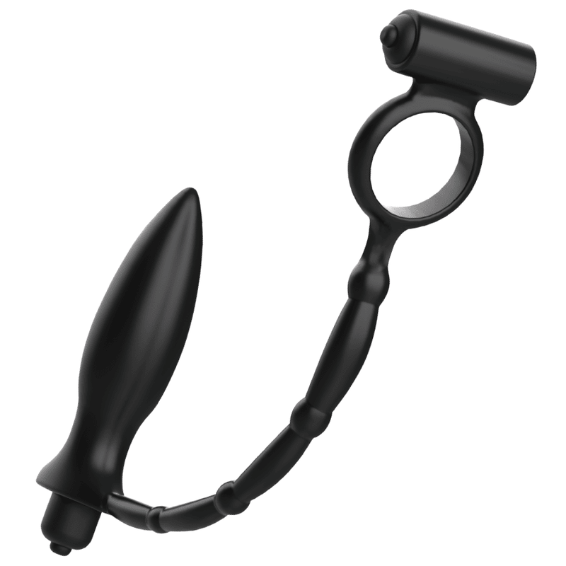 ADDICTED TOYS - ANAL PLUG WITH VIBRATORY RING - Kink&Play
