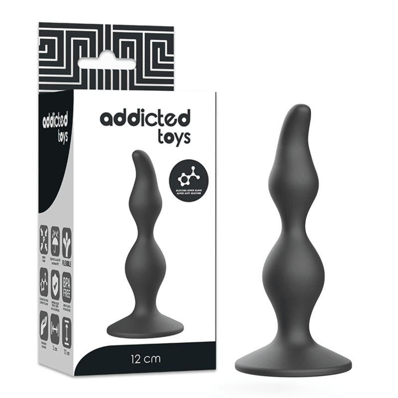 ADDICTED TOYS - ANAL SEXUAL PLUG 12 CM BLACK - Kink&Play