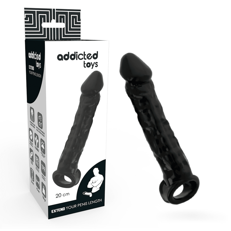 ADDICTED TOYS - DONG EXTENSION BLACK - Kink&Play