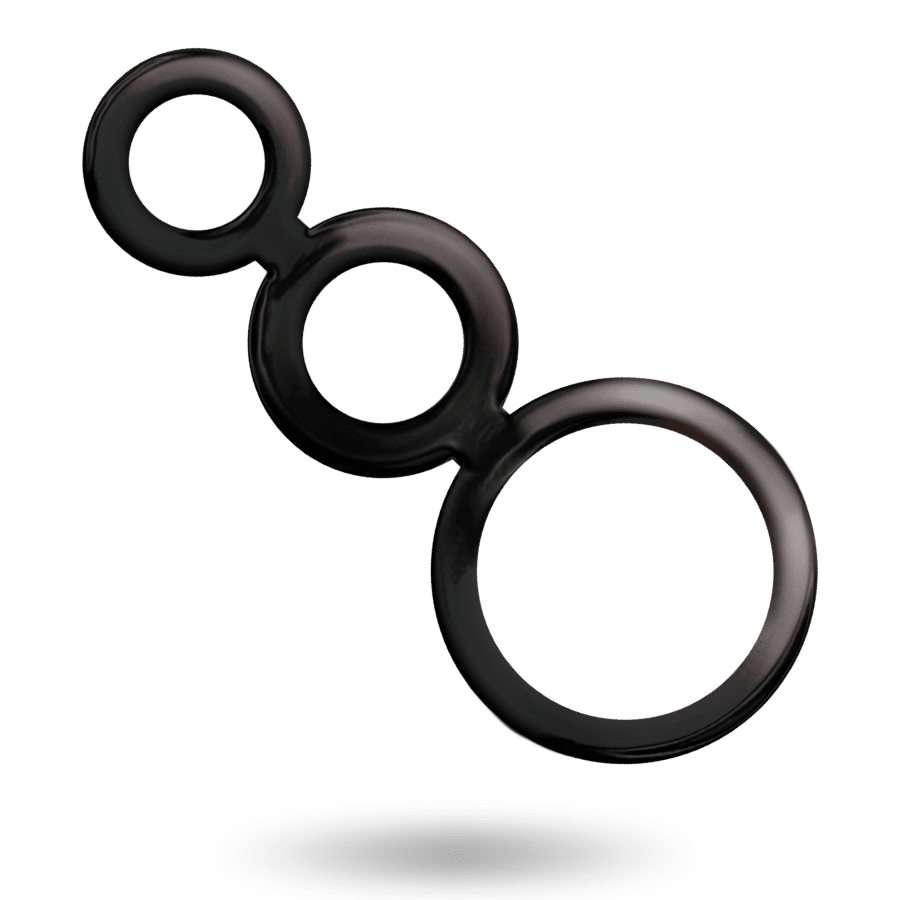 ADDICTED TOYS - RINGS SET FOR PENIS - SMOKED - Kink&Play