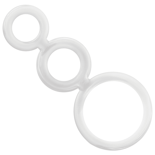 ADDICTED TOYS - RINGS SET FOR PENIS TRANSPARENT - Kink&Play