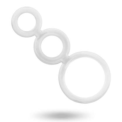 ADDICTED TOYS - RINGS SET FOR PENIS TRANSPARENT - Kink&Play