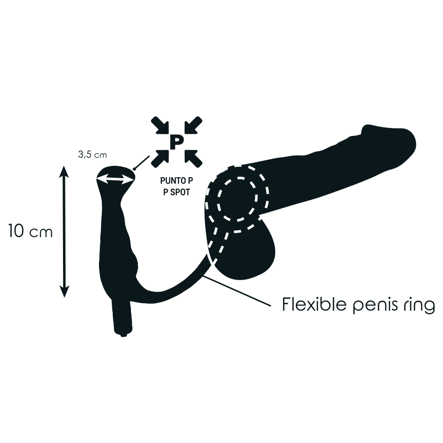ADDICTED TOYS - VIBRATOR PROST TICO BLACK 10 CM - Kink&Play