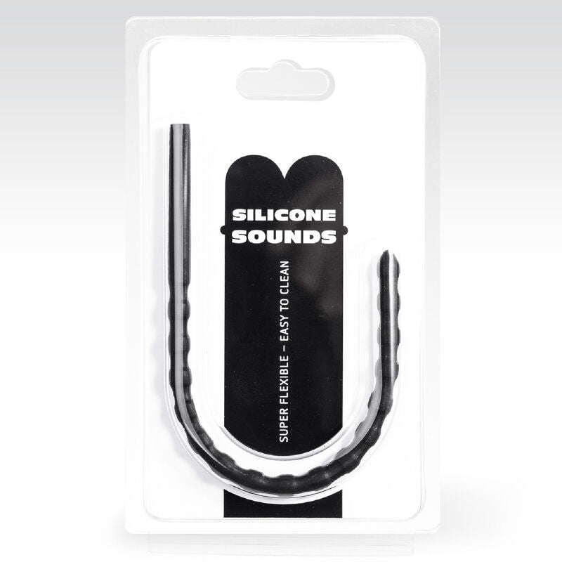 ALL BLACK - 6/8 MM SILICONE URETHRAL PROBE - Kink&Play