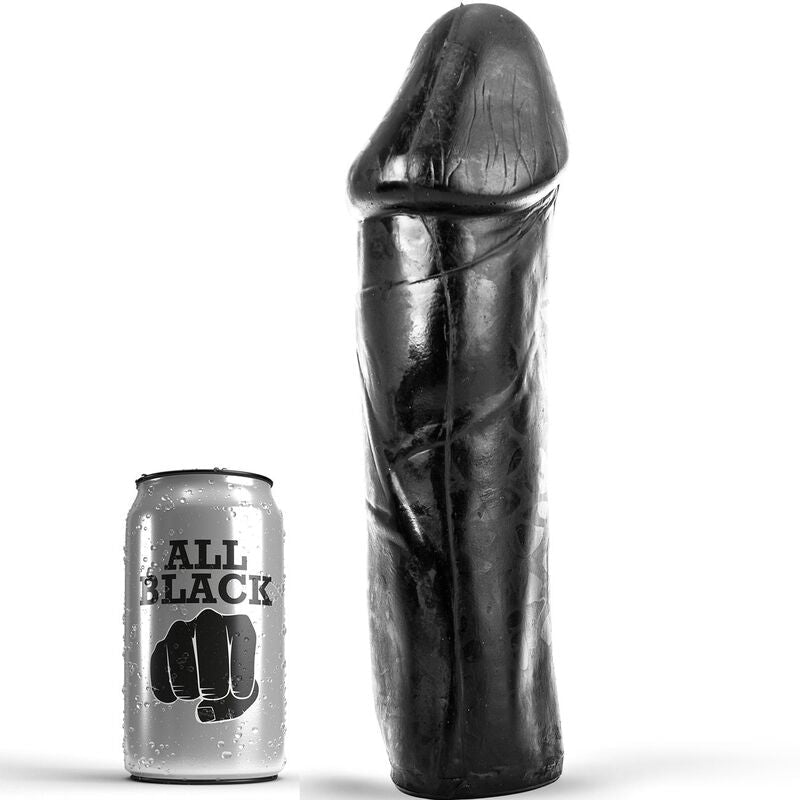 ALL BLACK - DONG 28 CM WITHOUT TESTICLES - Kink&Play
