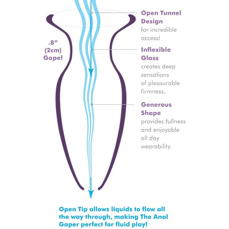 ANAL FANTASY ELITE COLLECTION - ANAL GAPER DILATOR FOR BEGINNERS CRYSTAL SIZE S - Kink&Play