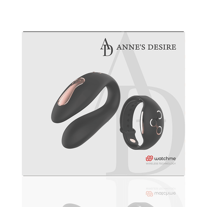 ANNE'S DESIRE - DUAL PLEASURE TECNOLOG A WATCHME BLACK/GOLD - Kink&Play
