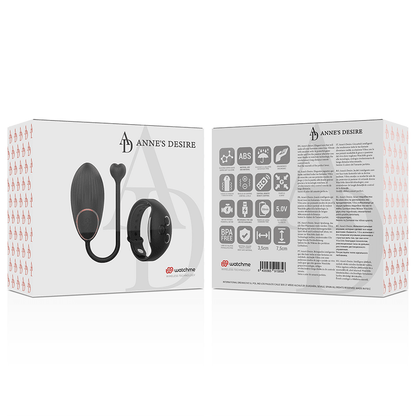 ANNE'S DESIRE - EGG REMOTE CONTROL TECHNOLOGY WATCHME BLACK - Kink&Play