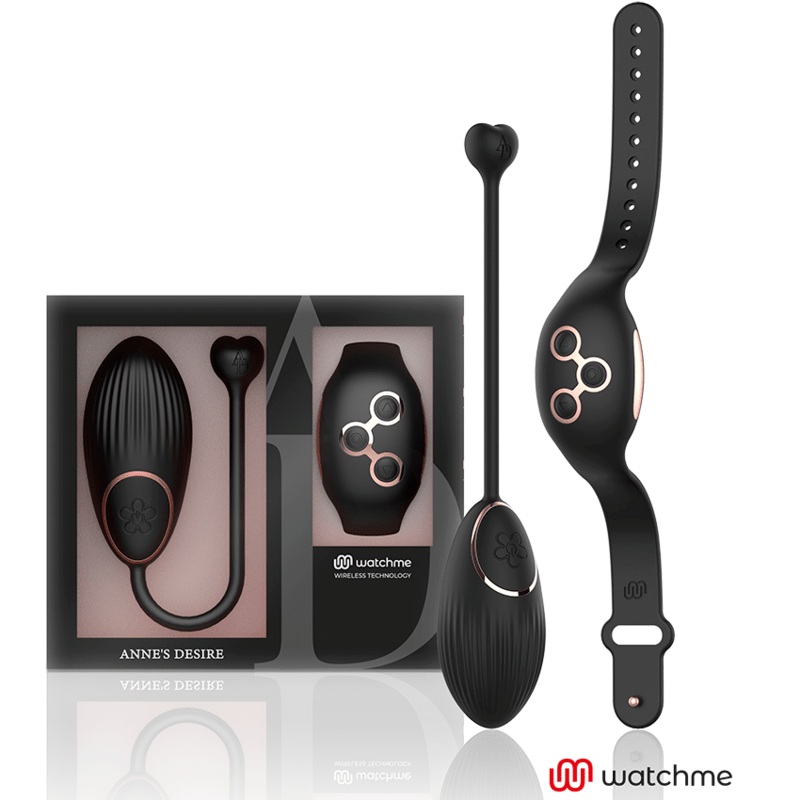 ANNE'S DESIRE - EGG REMOTE CONTROL TECHNOLOGY WATCHME BLACK/GOLD - Kink&Play