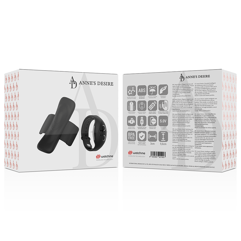 ANNE'S DESIRE - PANTY PLEASURE TECNOLOG A WATCHME BLACK - Kink&Play