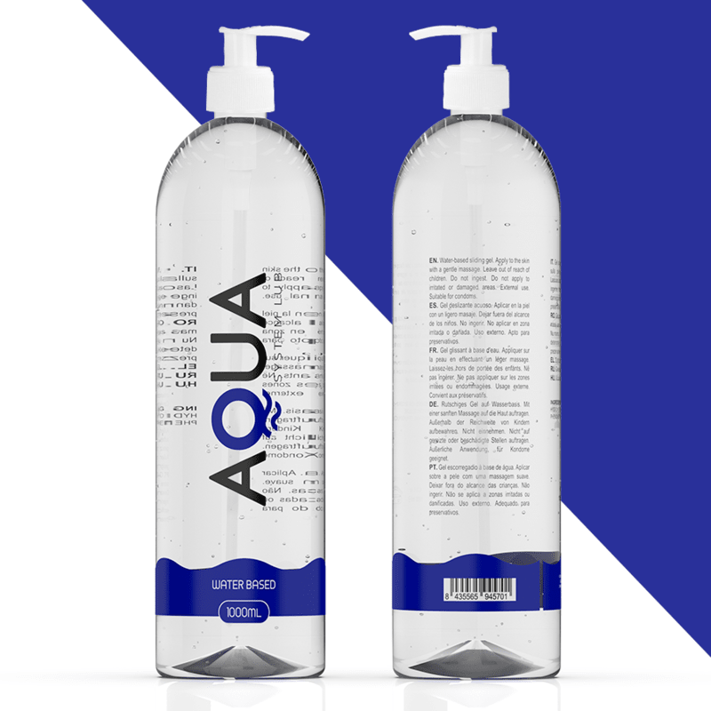 AQUA QUALITY - WATER BASED LUBRICANT 1000 ML - Kink&Play