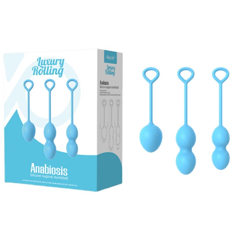 ARMONY - ANABIOSIS VAGINAL DUMBBELL 3 LEVELS BLUE - Kink&Play