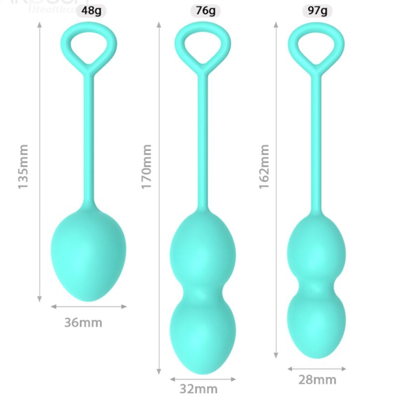 ARMONY - ANABIOSIS VAGINAL DUMBBELL 3 LEVELS GREEN - Kink&Play