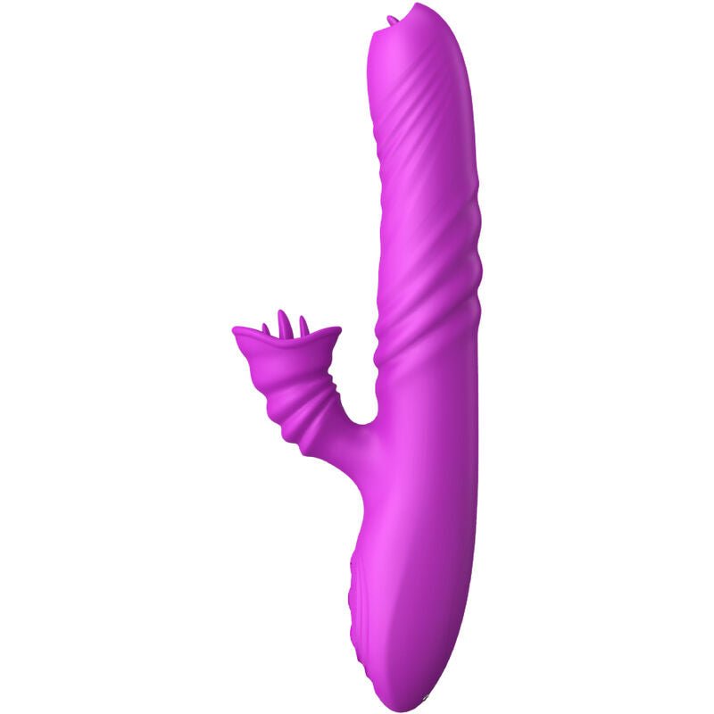 ARMONY - ANGELIA MULTIFUNCTION VIBRATOR DOUBLE TONGUE VIOLET HEAT EFFECT - Kink&Play