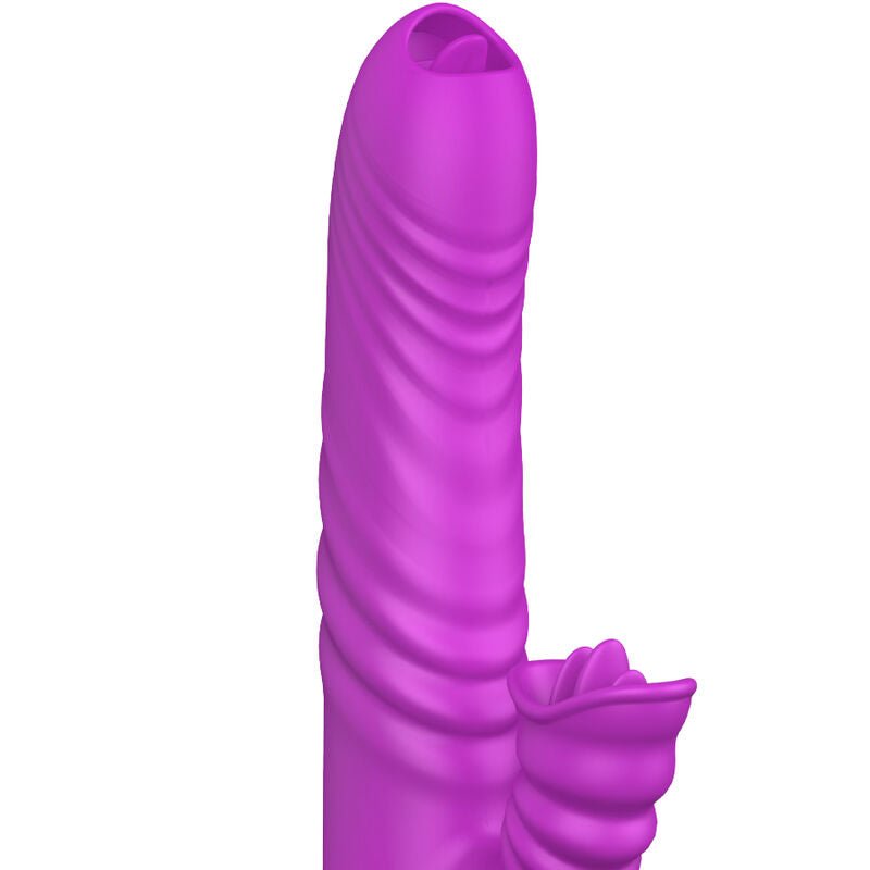 ARMONY - ANGELIA MULTIFUNCTION VIBRATOR DOUBLE TONGUE VIOLET HEAT EFFECT - Kink&Play