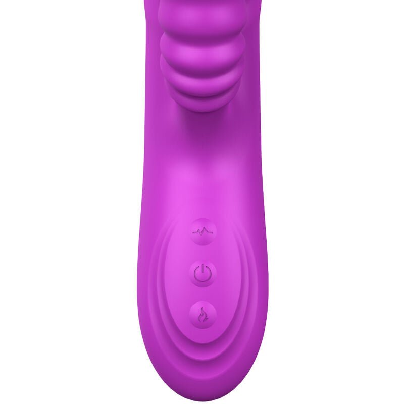ARMONY - ANGELIA MULTIFUNCTION VIBRATOR DOUBLE TONGUE VIOLET HEAT EFFECT - Kink&Play