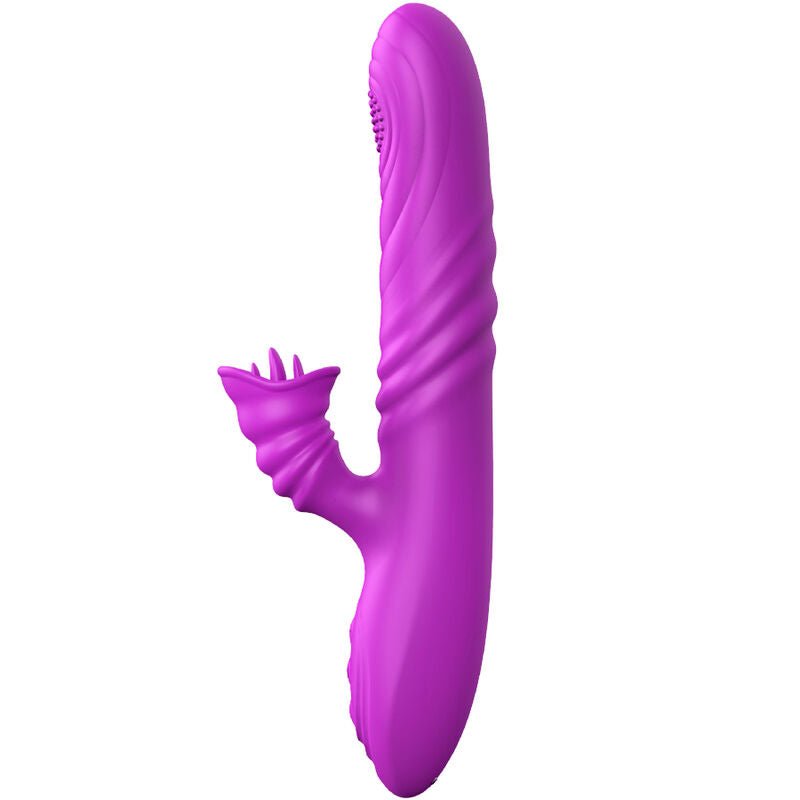 ARMONY - ANGELIA MULTIFUNCTION VIBRATOR WITH STIMULATING TONGUE VIOLET HEAT EFFECT - Kink&Play