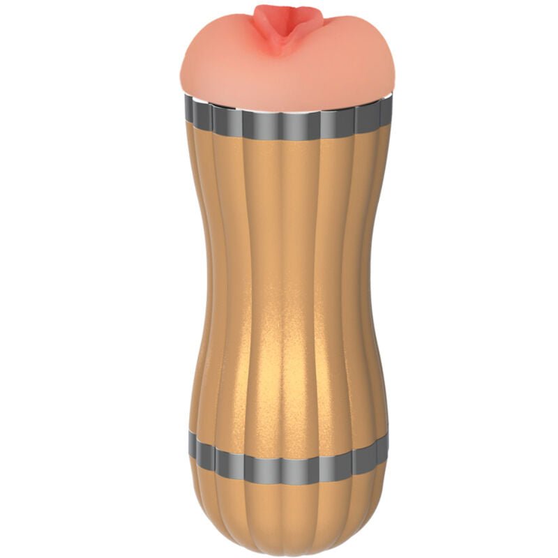 ARMONY - BEVIS DOUBLE MASTURBATOR VAGINA & MOUTH GOLDEN - Kink&Play