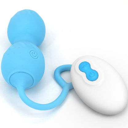 ARMONY - BLOSSOMS VAGINAL DUMBBELL VIBRATION REMOTE CONTROL 10 VIBRATIONS BLUE - Kink&Play