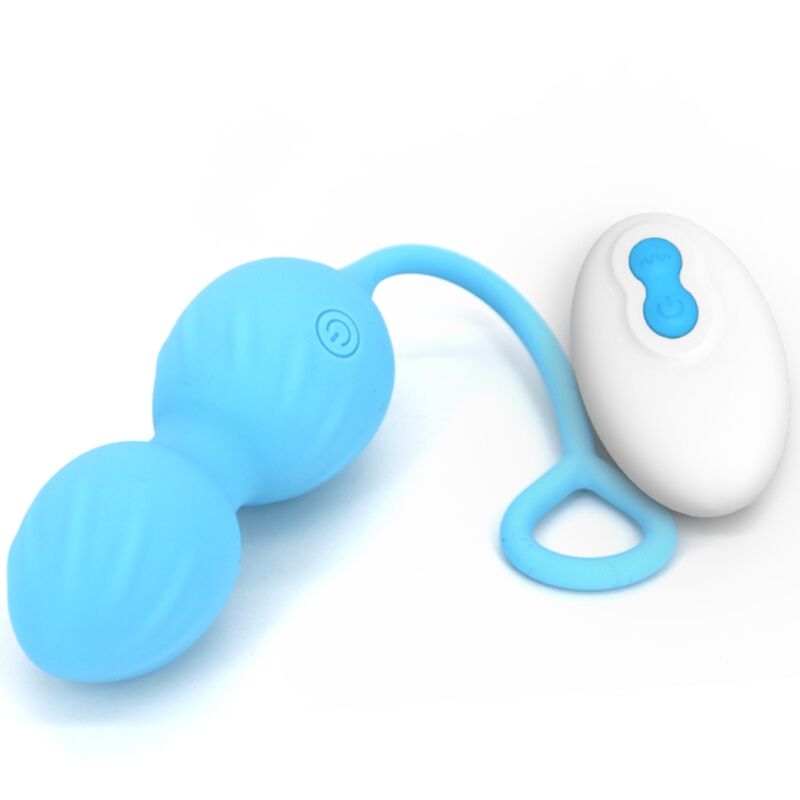 ARMONY - BLOSSOMS VAGINAL DUMBBELL VIBRATION REMOTE CONTROL 10 VIBRATIONS BLUE - Kink&Play