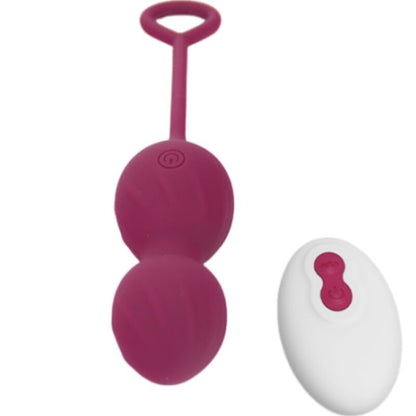 ARMONY - BLOSSOMS VAGINAL DUMBBELL VIBRATION REMOTE CONTROL 10 VIBRATIONS DARK RED - Kink&Play