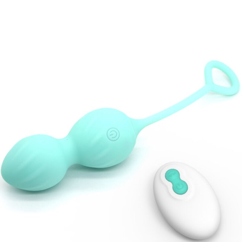 ARMONY - BLOSSOMS VAGINAL DUMBBELL VIBRATION REMOTE CONTROL 10 VIBRATIONS GREEN - Kink&Play