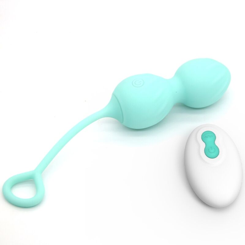 ARMONY - BLOSSOMS VAGINAL DUMBBELL VIBRATION REMOTE CONTROL 10 VIBRATIONS GREEN - Kink&Play