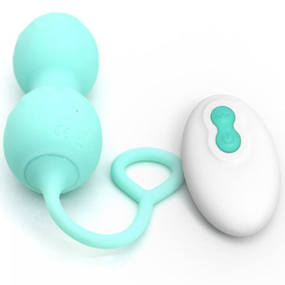ARMONY - BLOSSOMS VAGINAL DUMBBELL VIBRATION REMOTE CONTROL 10 VIBRATIONS GREEN - Kink&Play