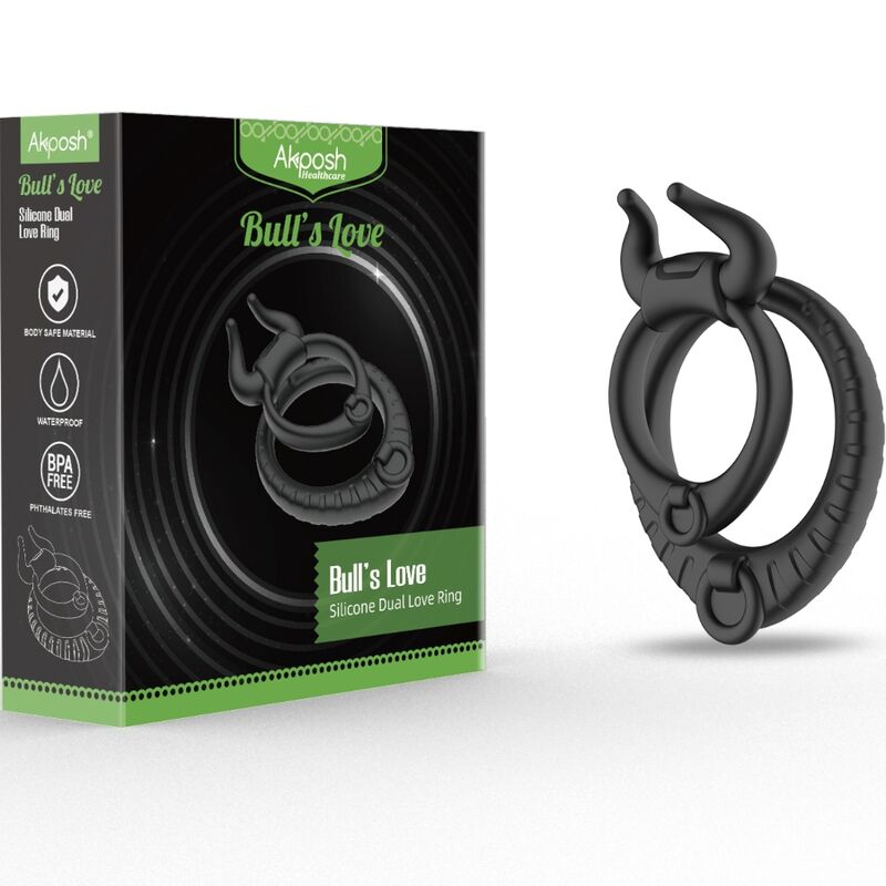 ARMONY - BULL'S PASION RING BLACK - Kink&Play