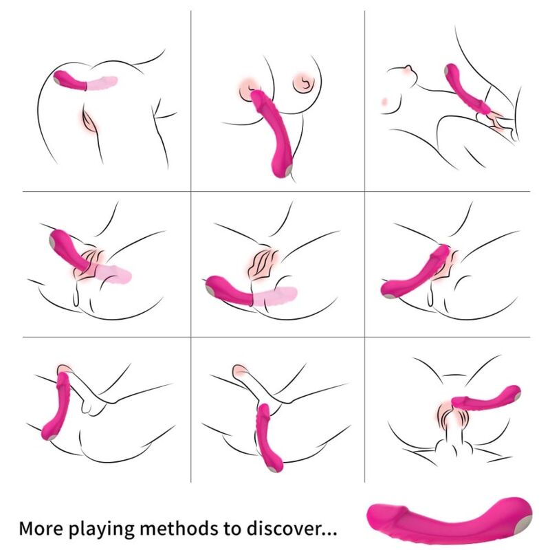 ARMONY - DILDO VIBRATOR G - SPOT SILICONE FUCHSIA - Kink&Play