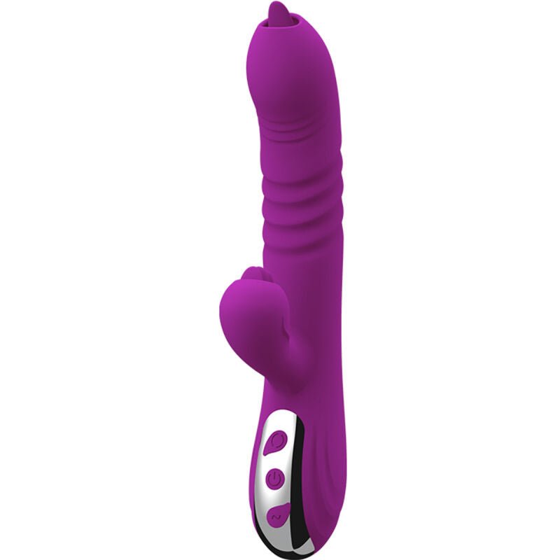 ARMONY - FAIRY MULTIFUNCTION VIBRATOR DOUBLE TONGUE VIOLET HEAT EFFECT - Kink&Play