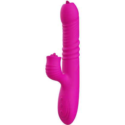 ARMONY - FANNY MULTIFUNCTION DOUBLE TONGUE VIBRATOR FUCHSIA HEAT EFFECT - Kink&Play