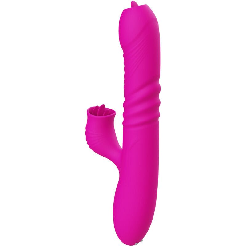 ARMONY - FANNY MULTIFUNCTION DOUBLE TONGUE VIBRATOR FUCHSIA HEAT EFFECT - Kink&Play
